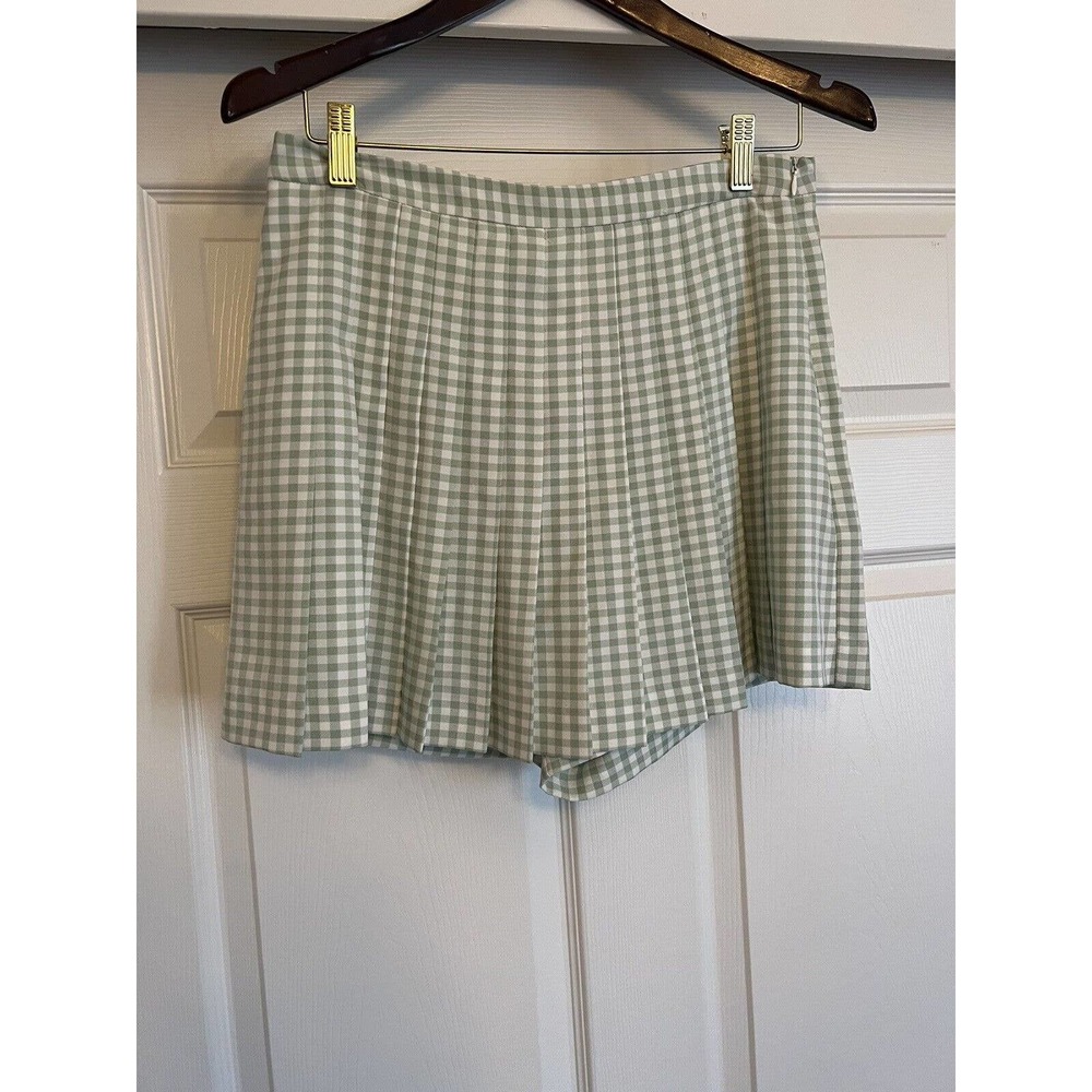 red white and gingham retro power skort
